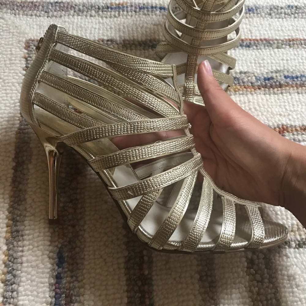 Michael Kors gold high heels